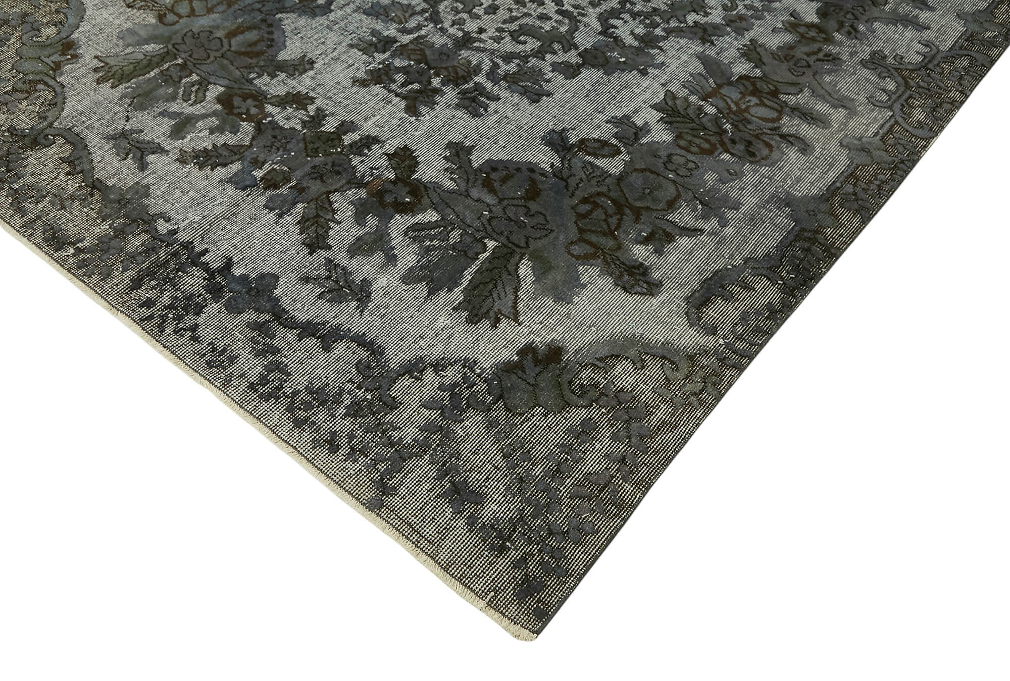 5x8 Vintage Hand-Carved Turkish Rug - 47079