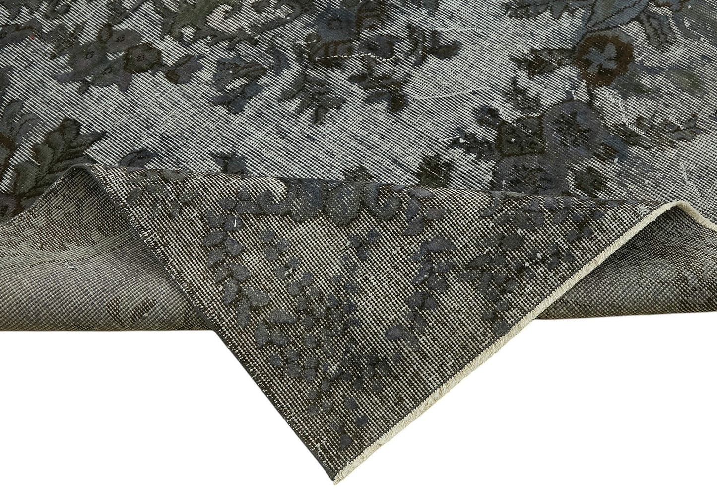 5x8 Vintage Hand-Carved Turkish Rug - 47079