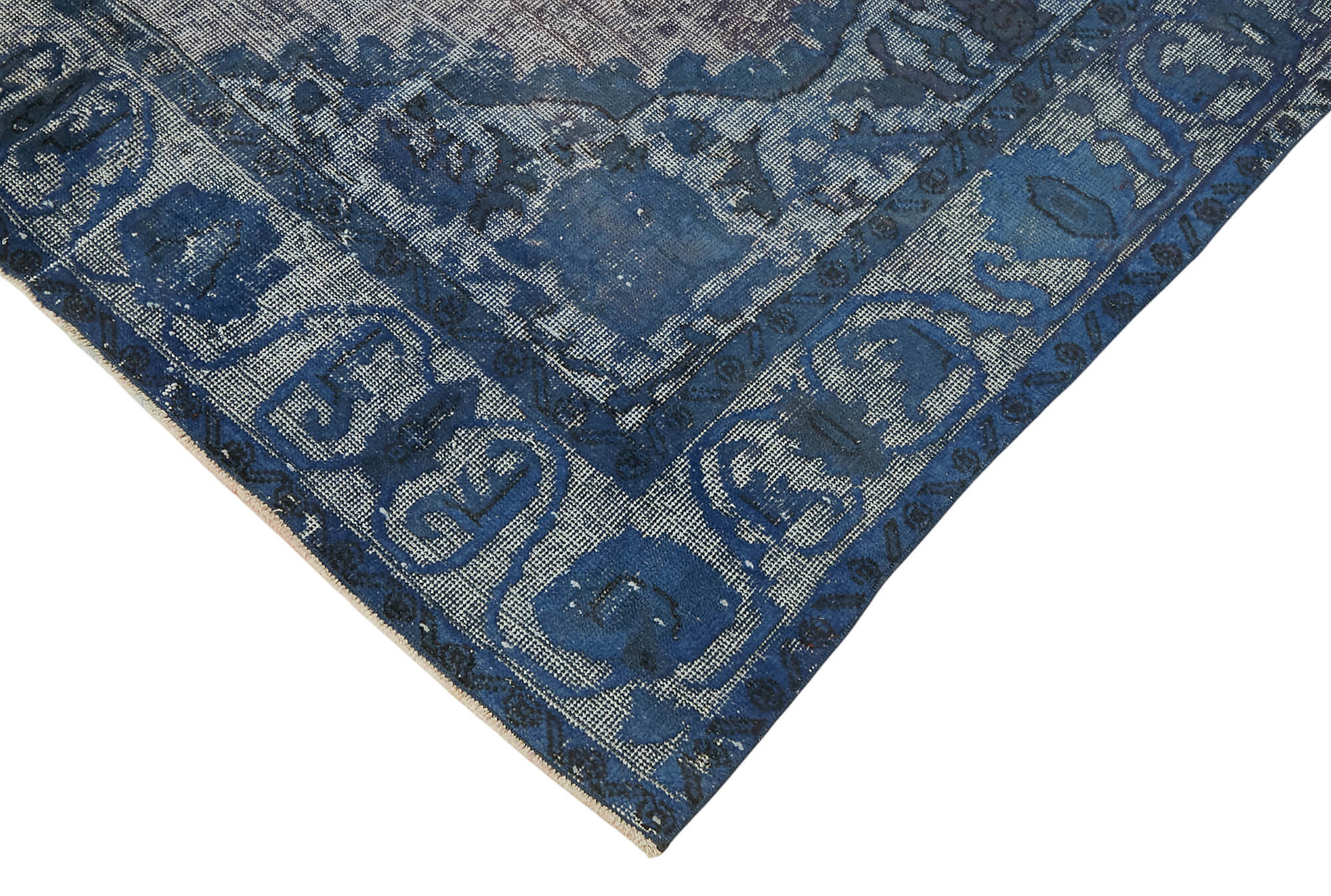 6x9 Vintage Hand-Carved Turkish Rug - 47081