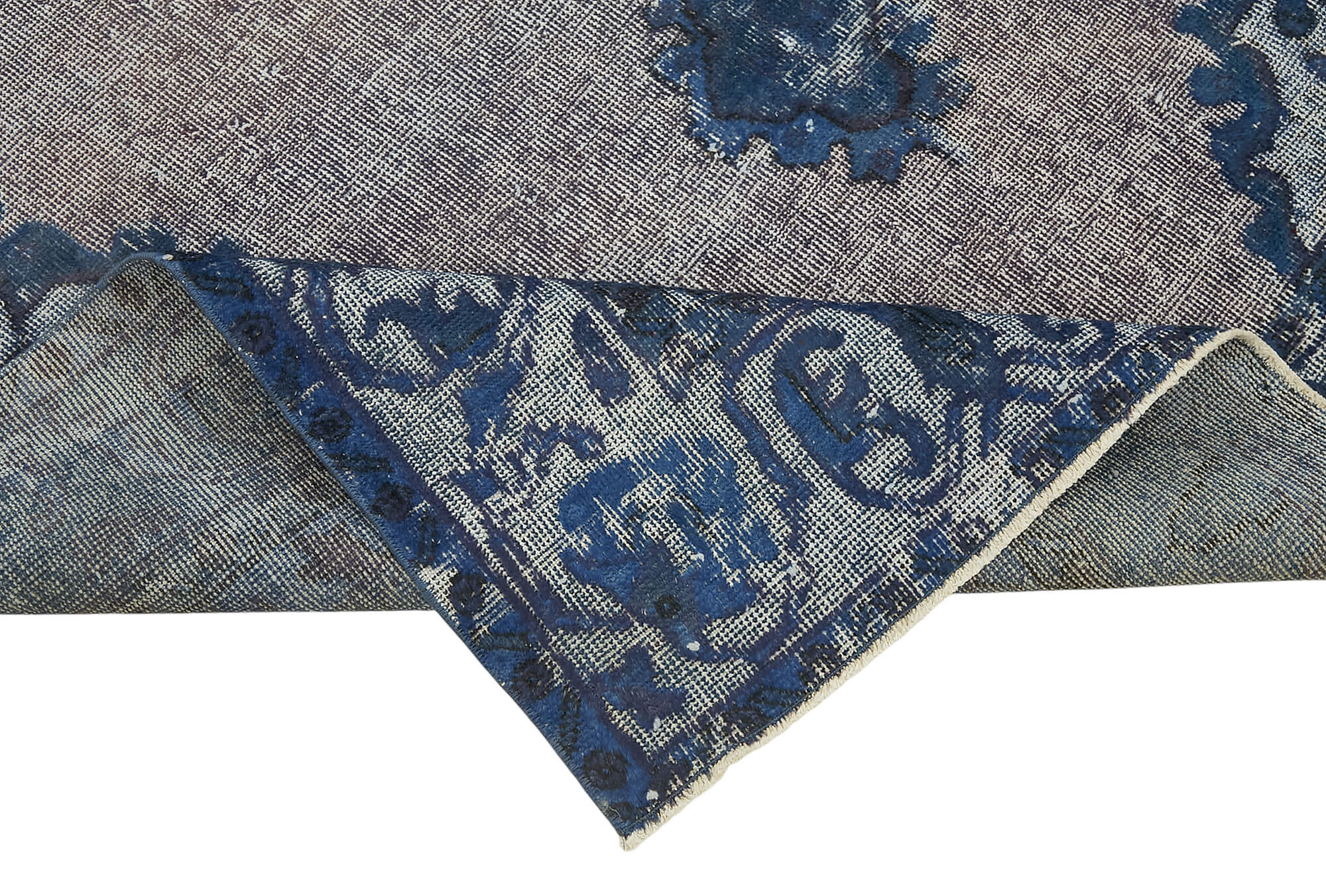 6x9 Vintage Hand-Carved Turkish Rug - 47081
