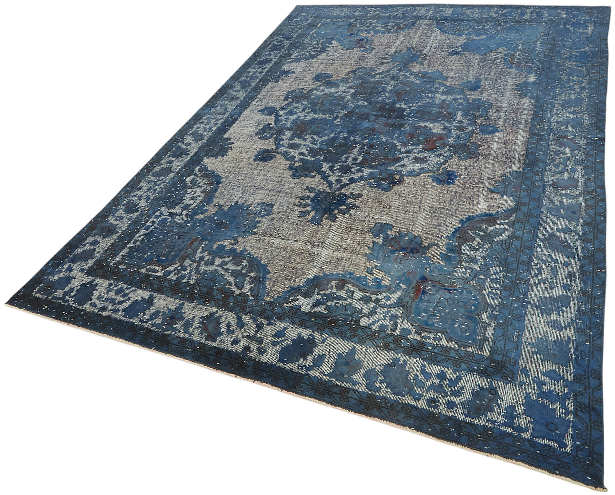 6x10 Vintage Hand-Carved Turkish Rug - 47082