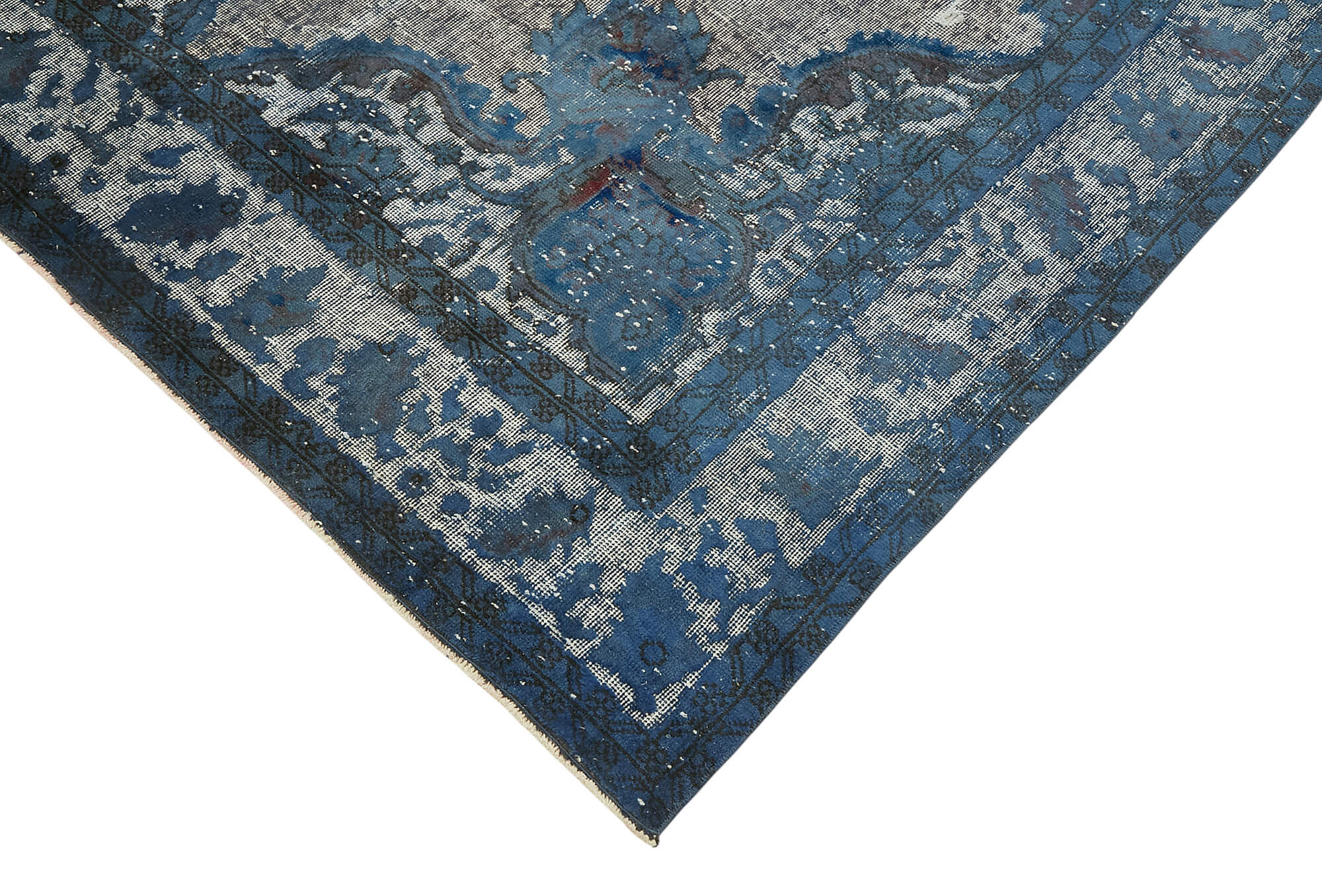 6x10 Vintage Hand-Carved Turkish Rug - 47082