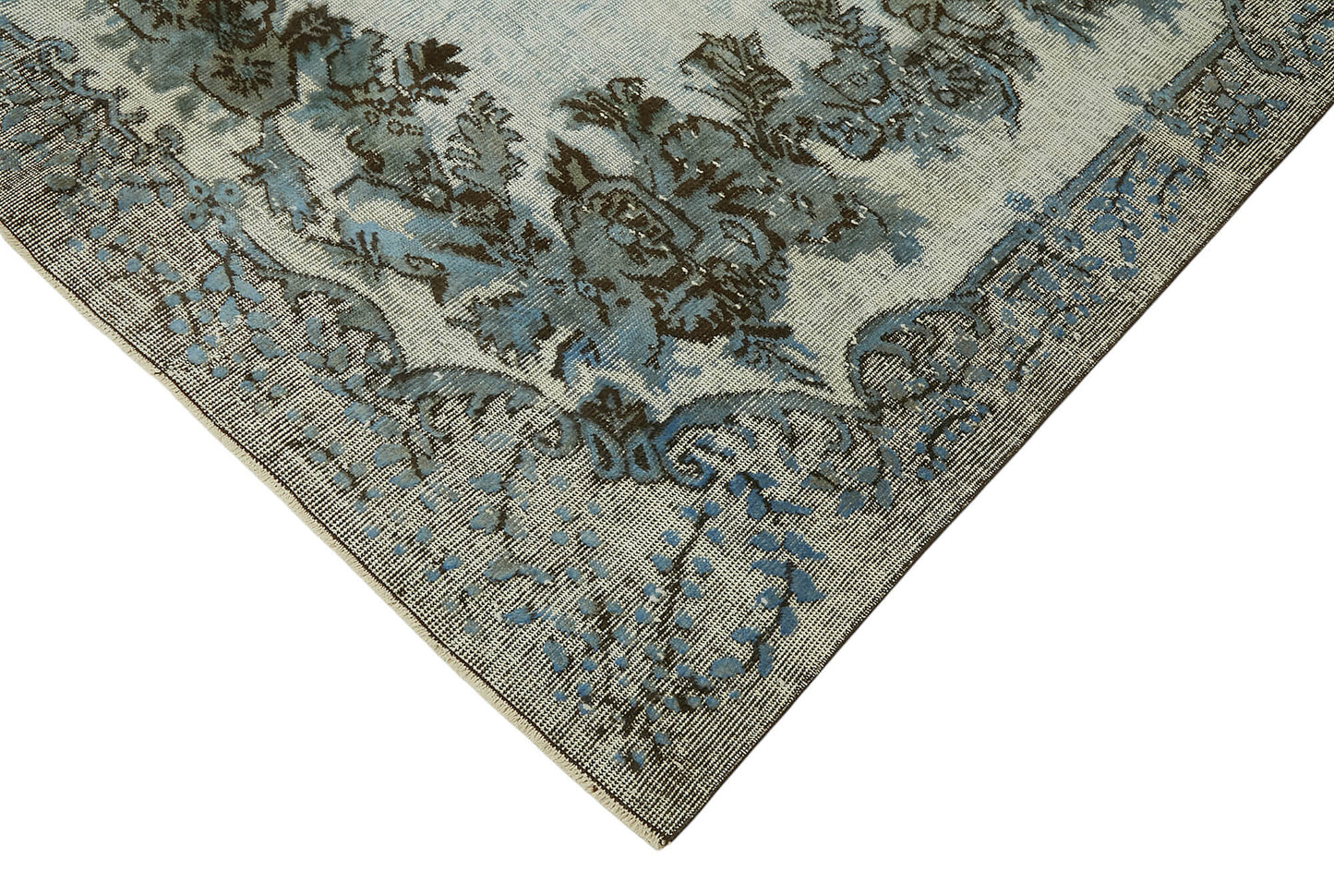 6x9 Vintage Hand-Carved Turkish Rug - 47085