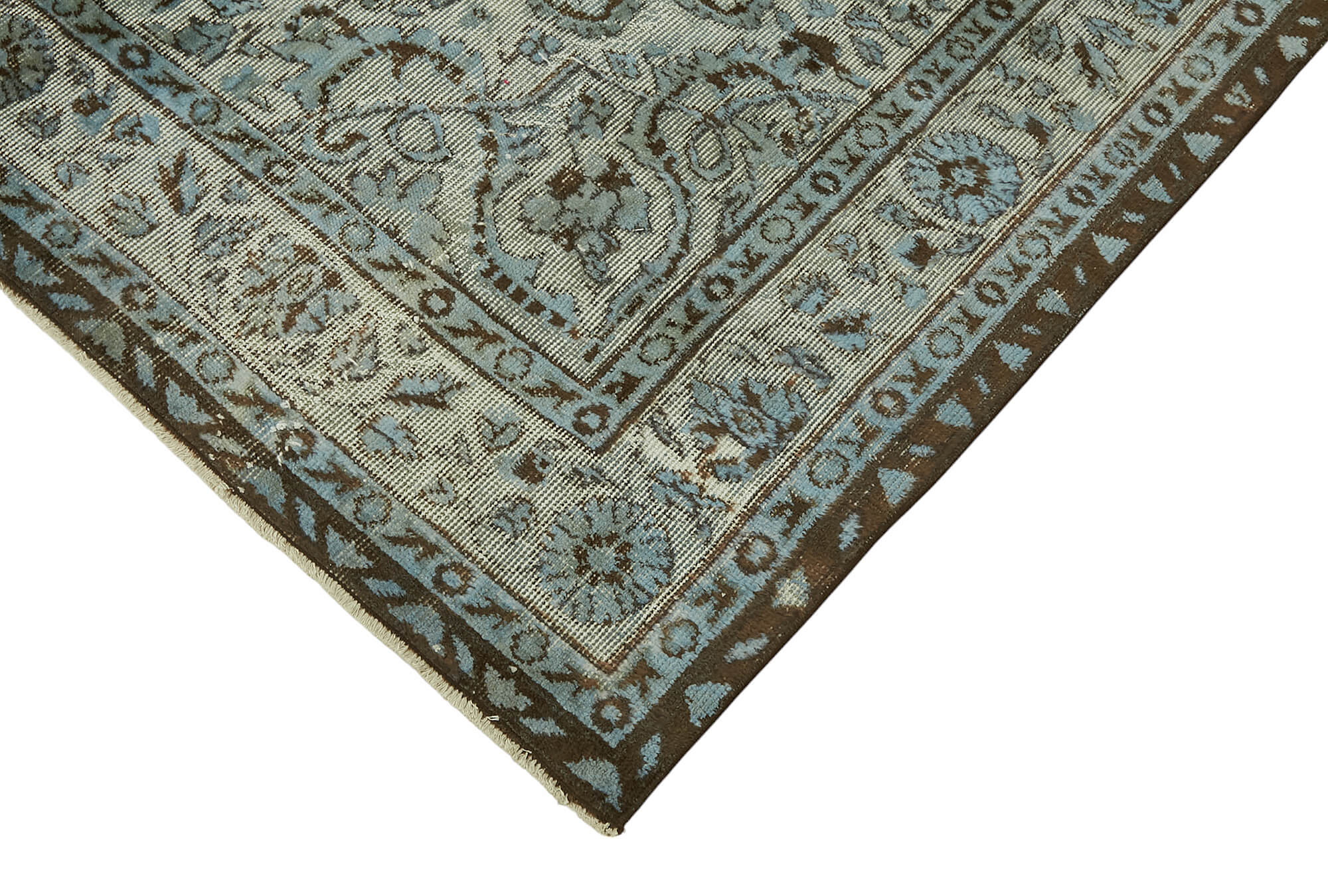 5x9 Vintage Hand-Carved Turkish Rug - 47087