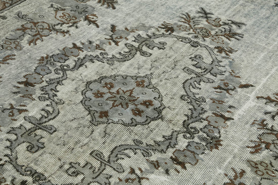 6x10 Vintage Hand-Carved Turkish Rug - 47089