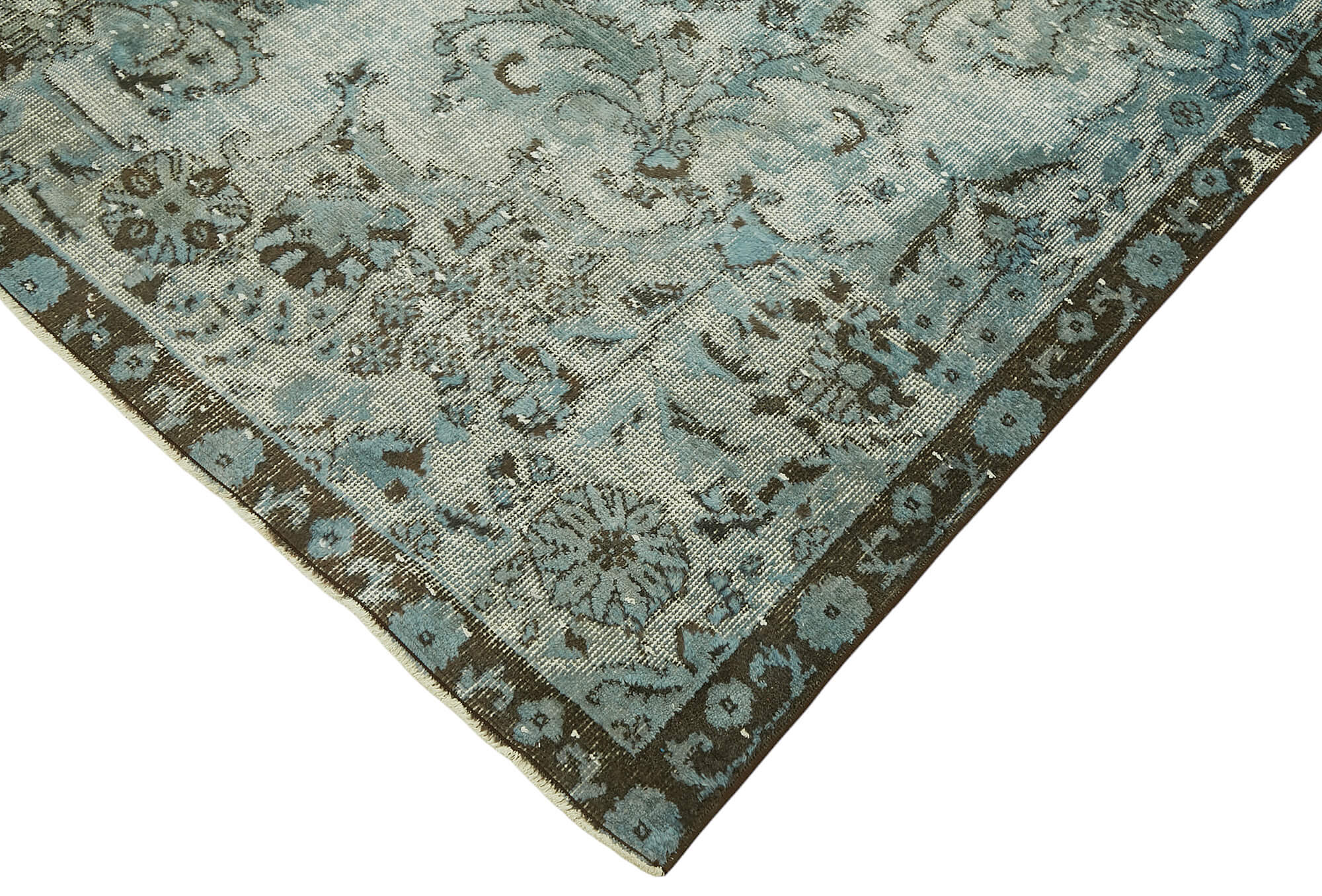 7x10 Vintage Hand-Carved Turkish Rug - 47090