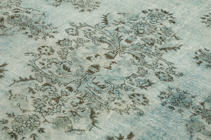 7x10 Vintage Hand-Carved Turkish Rug - 47090