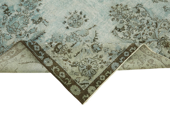 7x10 Vintage Hand-Carved Turkish Rug - 47090