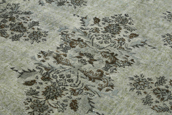 5x9 Vintage Hand-Carved Turkish Rug - 47091