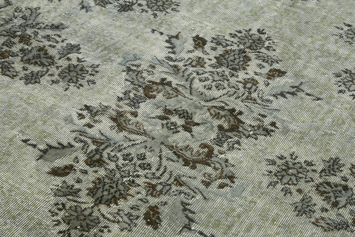5x9 Vintage Hand-Carved Turkish Rug - 47091