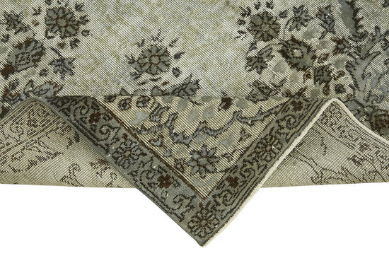 5x9 Vintage Hand-Carved Turkish Rug - 47091