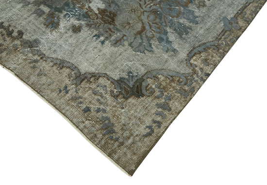 6x9 Vintage Hand-Carved Turkish Rug - 47092