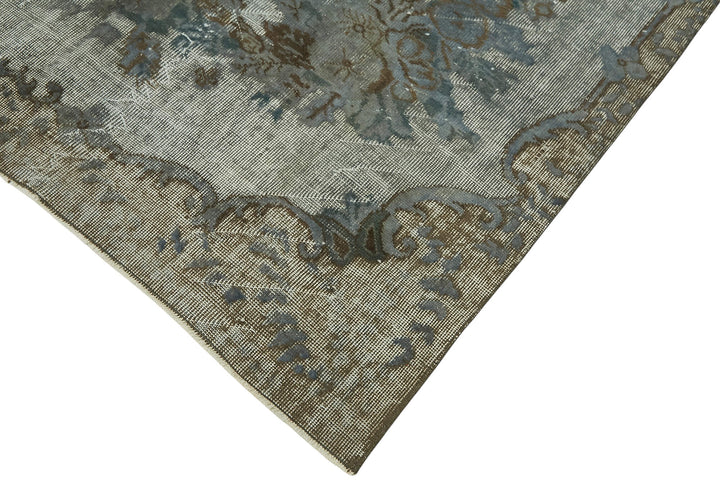6x9 Vintage Hand-Carved Turkish Rug - 47092