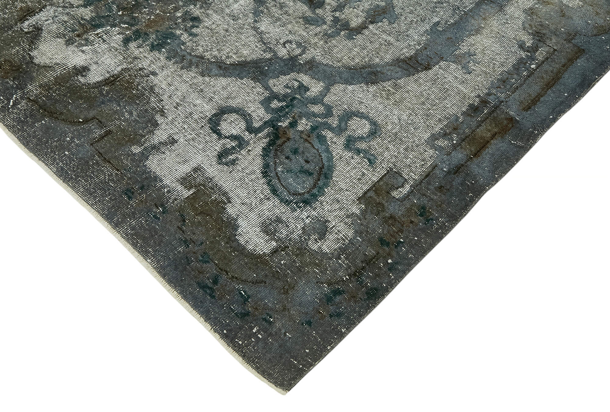 6x10 Vintage Hand-Carved Turkish Rug - 47094