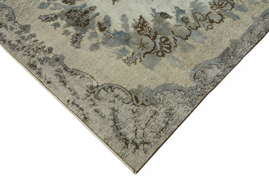 6x10 Vintage Hand-Carved Turkish Rug - 47096
