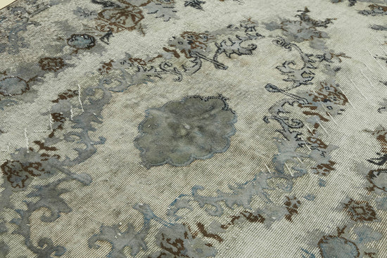 6x10 Vintage Hand-Carved Turkish Rug - 47096