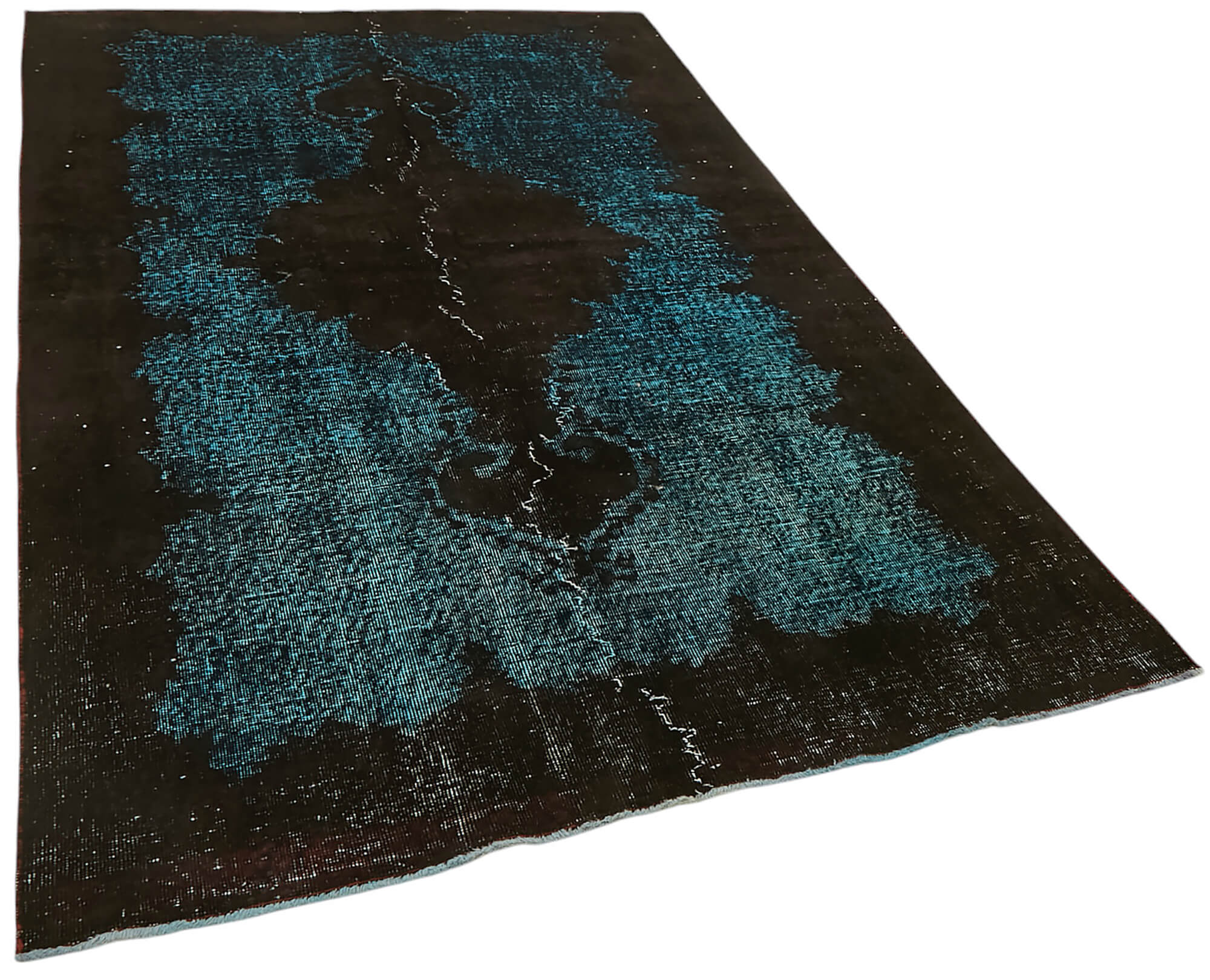5x8 Vintage Hand-Carved Turkish Rug - 47097