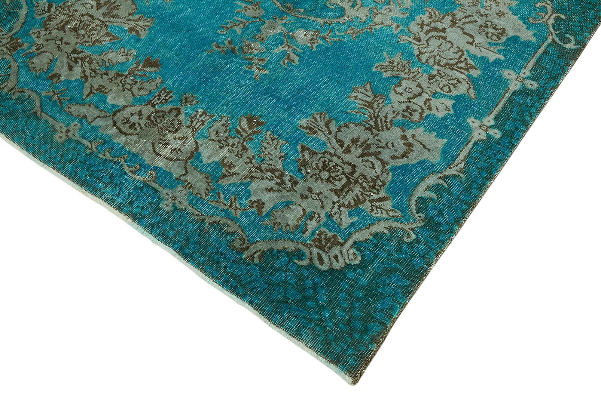 5x9 Vintage Hand-Carved Turkish Rug - 47100