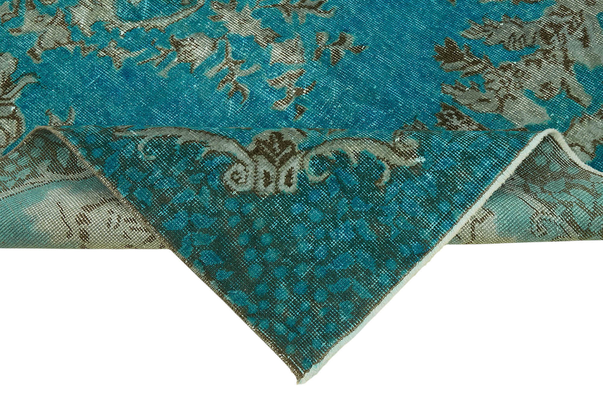 5x9 Vintage Hand-Carved Turkish Rug - 47100