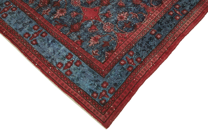 6x10 Vintage Hand-Carved Turkish Rug - 47103