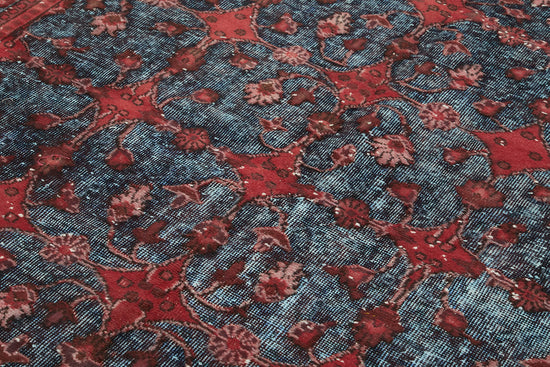 6x10 Vintage Hand-Carved Turkish Rug - 47103