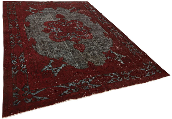 7x10 Vintage Hand-Carved Turkish Rug - 47105