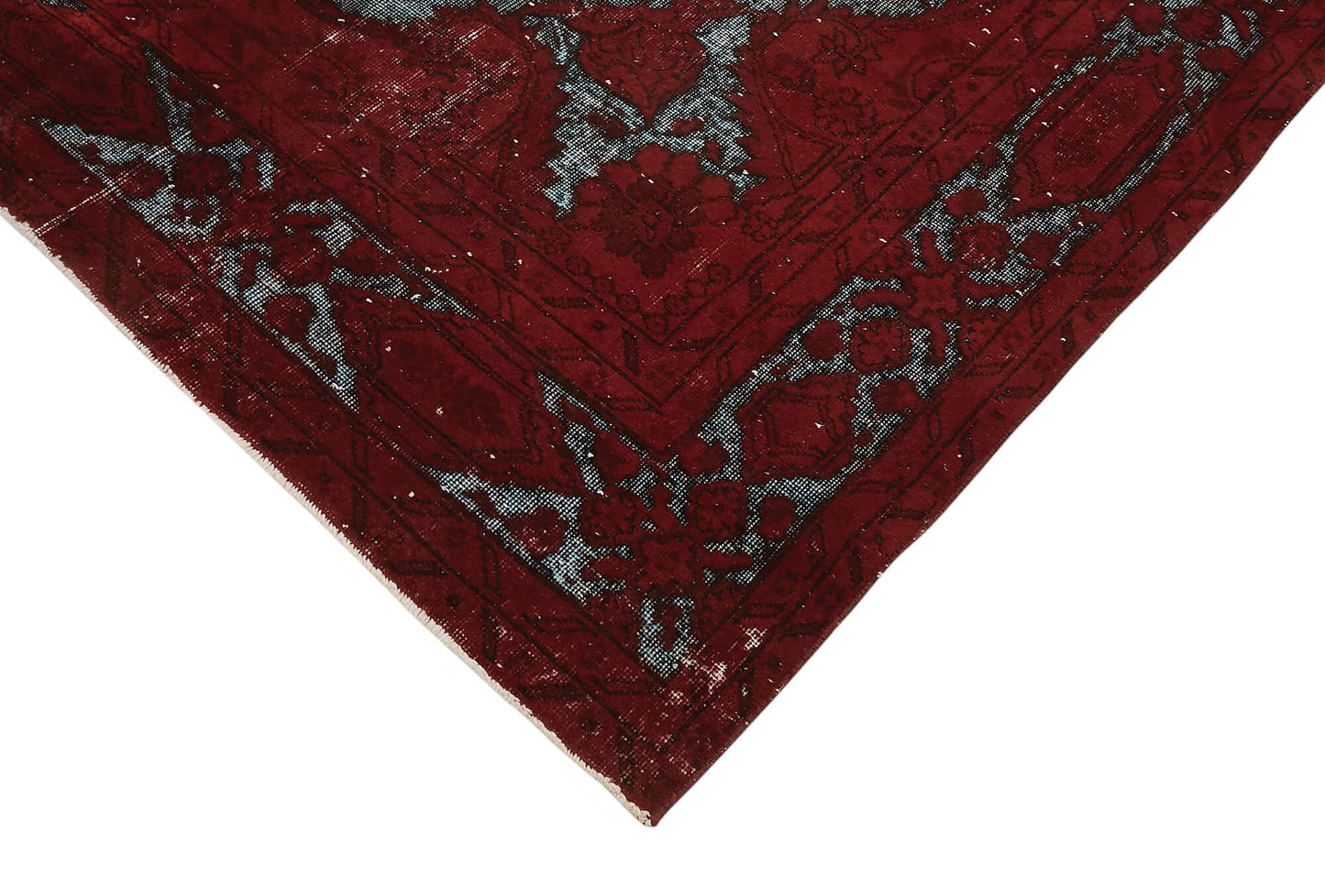 7x10 Vintage Hand-Carved Turkish Rug - 47105