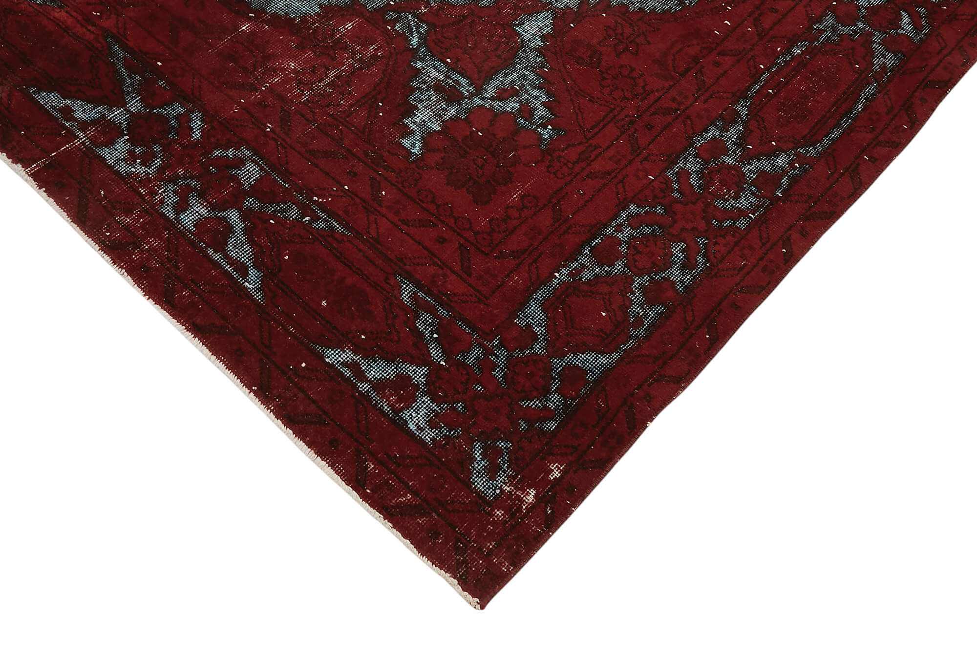 7x10 Vintage Hand-Carved Turkish Rug - 47105
