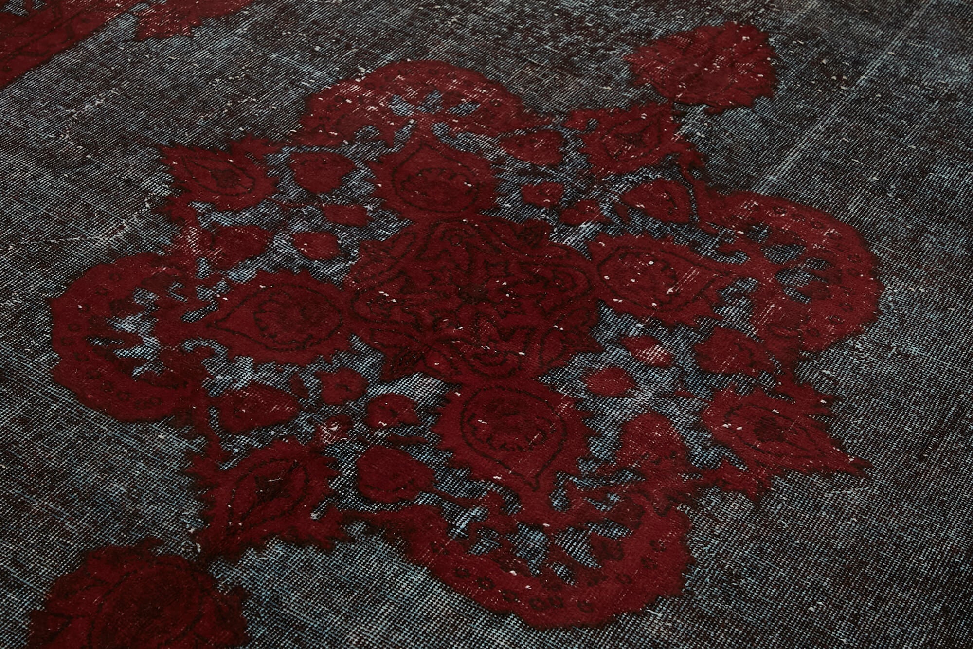 7x10 Vintage Hand-Carved Turkish Rug - 47105