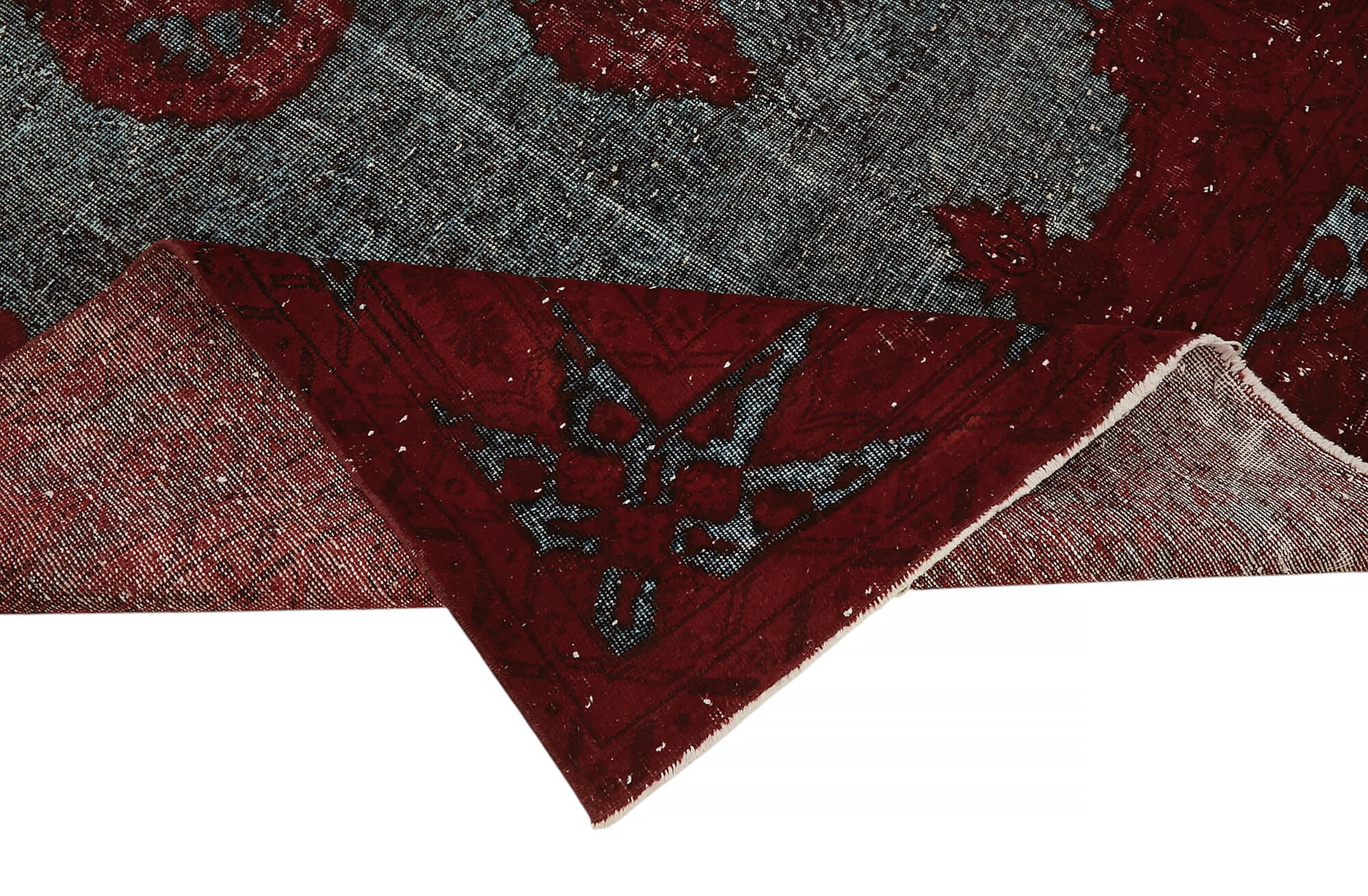 7x10 Vintage Hand-Carved Turkish Rug - 47105