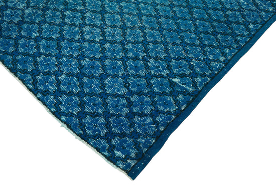 7x9 Vintage Hand-Carved Turkish Rug - 47106