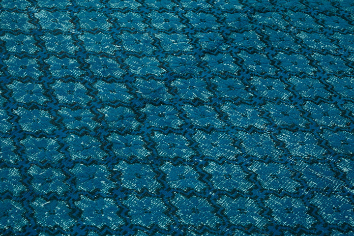 7x9 Vintage Hand-Carved Turkish Rug - 47106