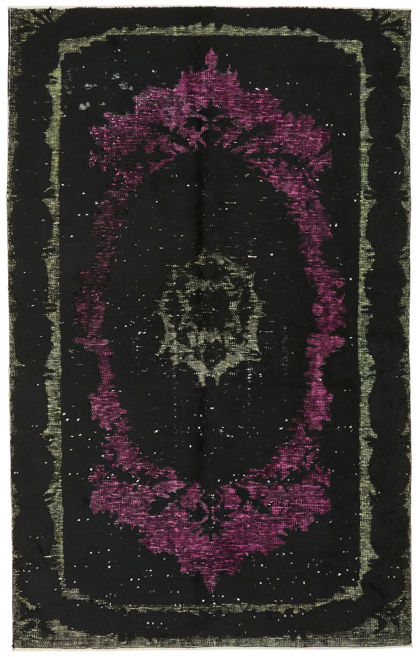 5x8 Vintage Hand-Carved Turkish Rug - 47107