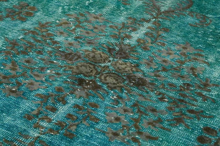 6x11 Vintage Hand-Carved Turkish Rug - 47108