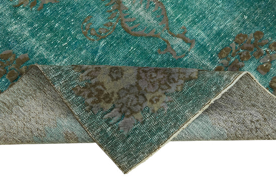 6x11 Vintage Hand-Carved Turkish Rug - 47108