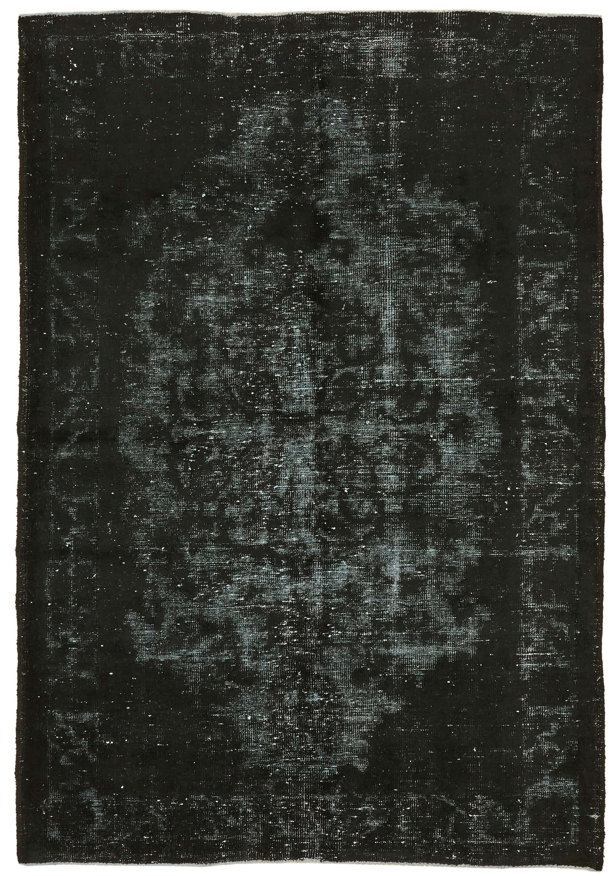 6x8 Vintage Hand-Carved Turkish Rug - 47109