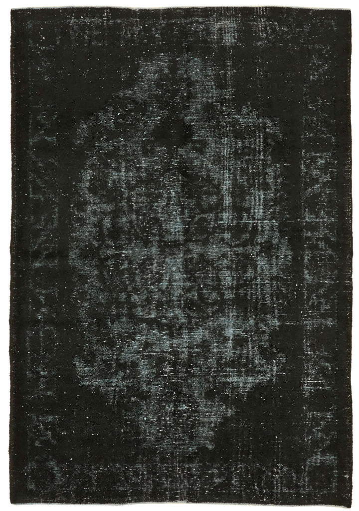 6x8 Vintage Hand-Carved Turkish Rug - 47109