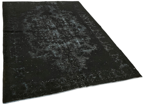 6x8 Vintage Hand-Carved Turkish Rug - 47109