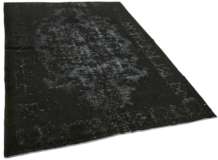 6x8 Vintage Hand-Carved Turkish Rug - 47109