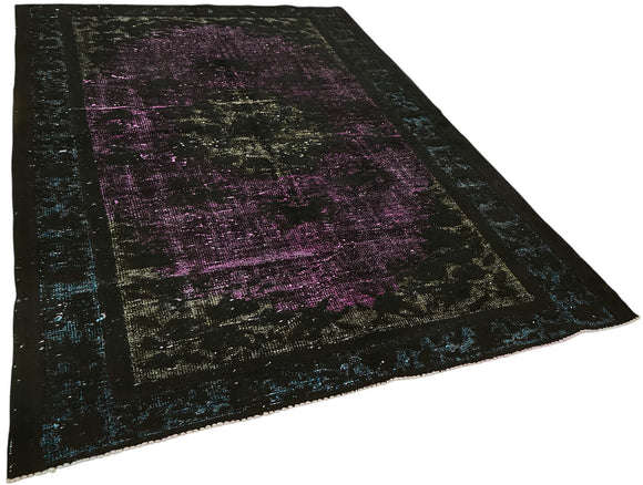 6x9 Vintage Hand-Carved Turkish Rug - 47110