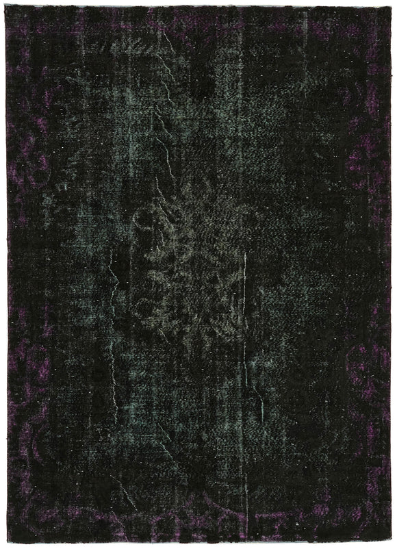 6x9 Vintage Hand-Carved Turkish Rug - 47112