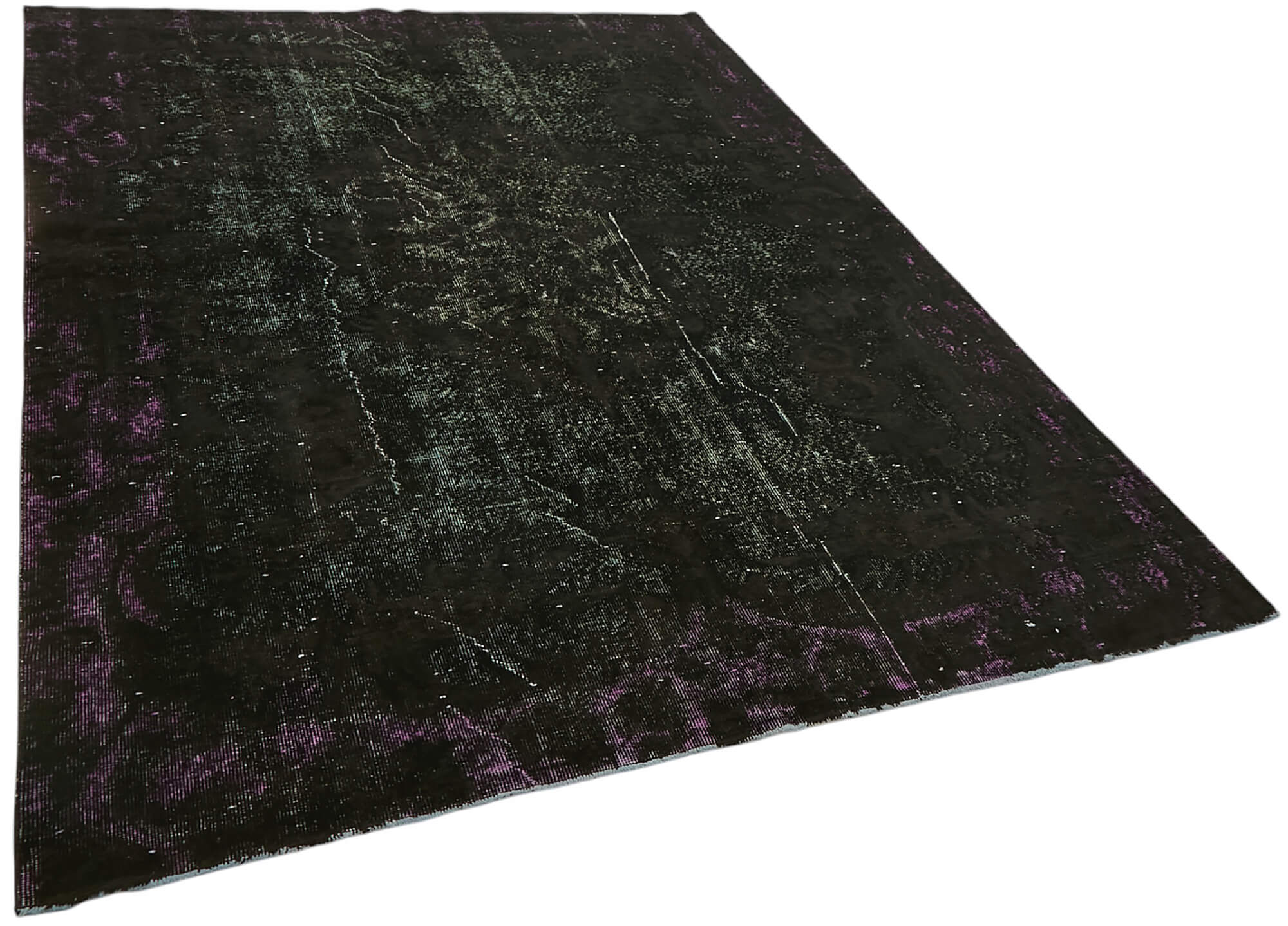 6x9 Vintage Hand-Carved Turkish Rug - 47112