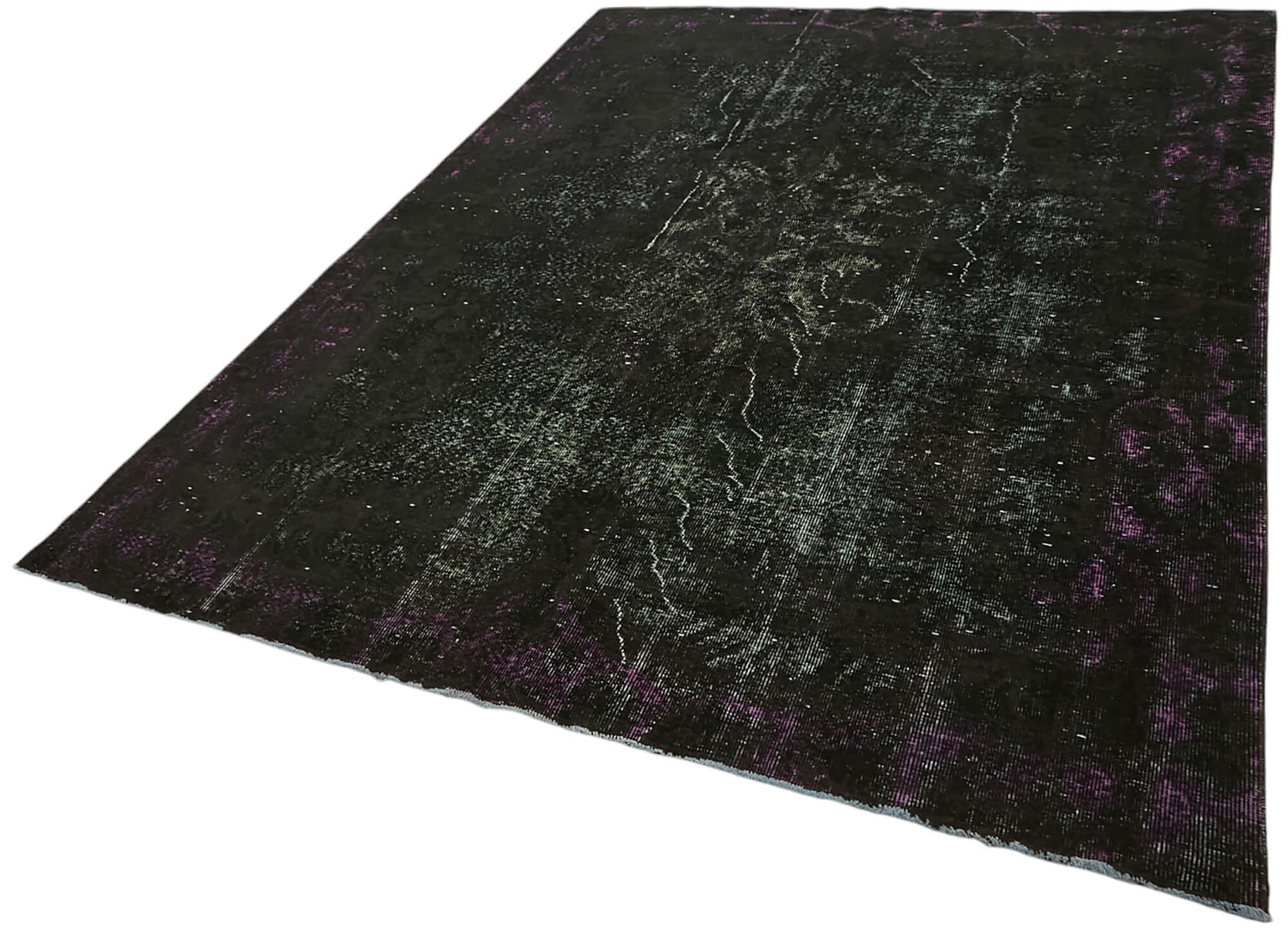 6x9 Vintage Hand-Carved Turkish Rug - 47112