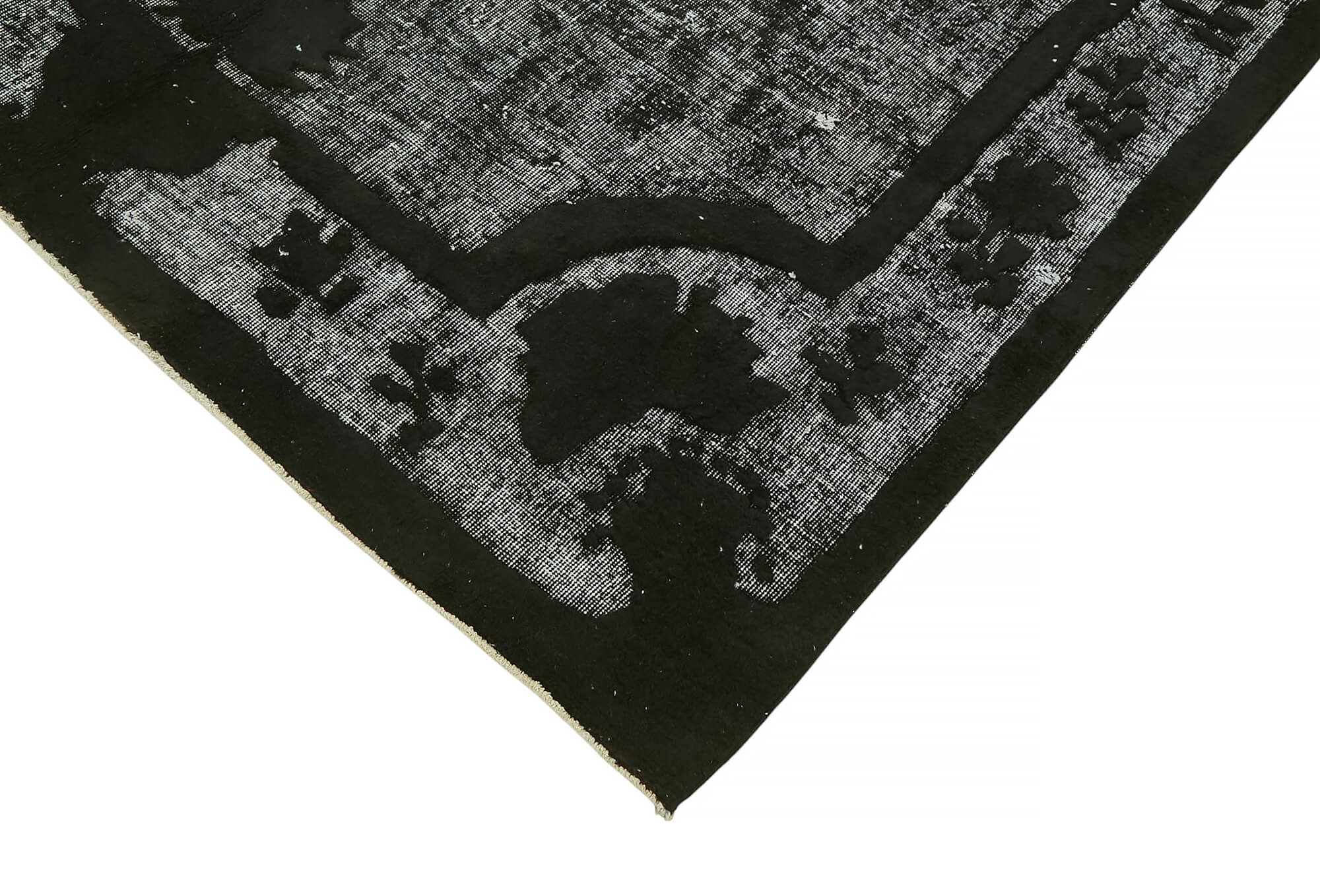 7x10 Vintage Hand-Carved Turkish Rug - 47119