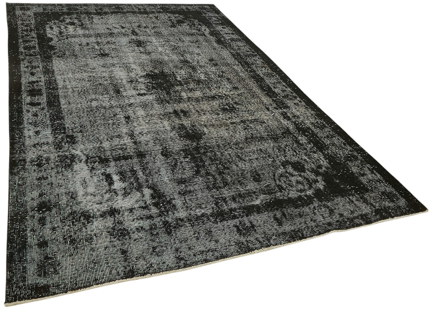 6x10 Vintage Hand-Carved Turkish Rug - 47121