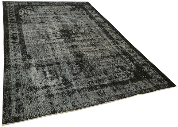 6x10 Vintage Hand-Carved Turkish Rug - 47121