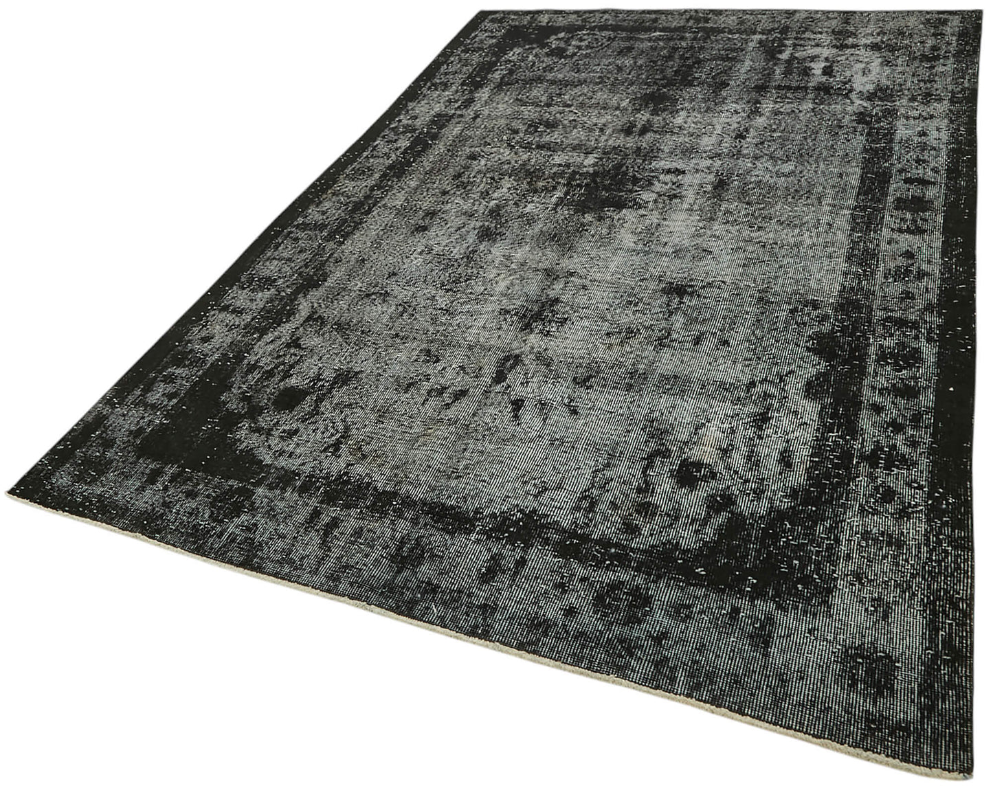 6x10 Vintage Hand-Carved Turkish Rug - 47121