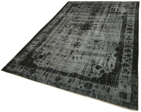 6x10 Vintage Hand-Carved Turkish Rug - 47121