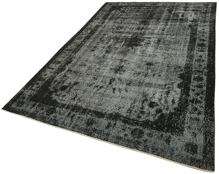 6x10 Vintage Hand-Carved Turkish Rug - 47121