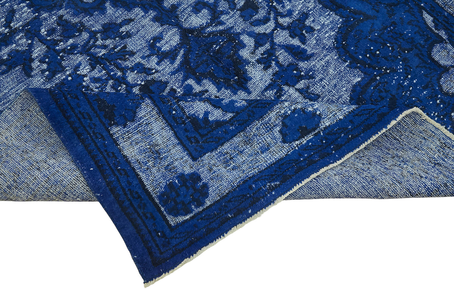 6x10 Vintage Hand-Carved Turkish Rug - 47123